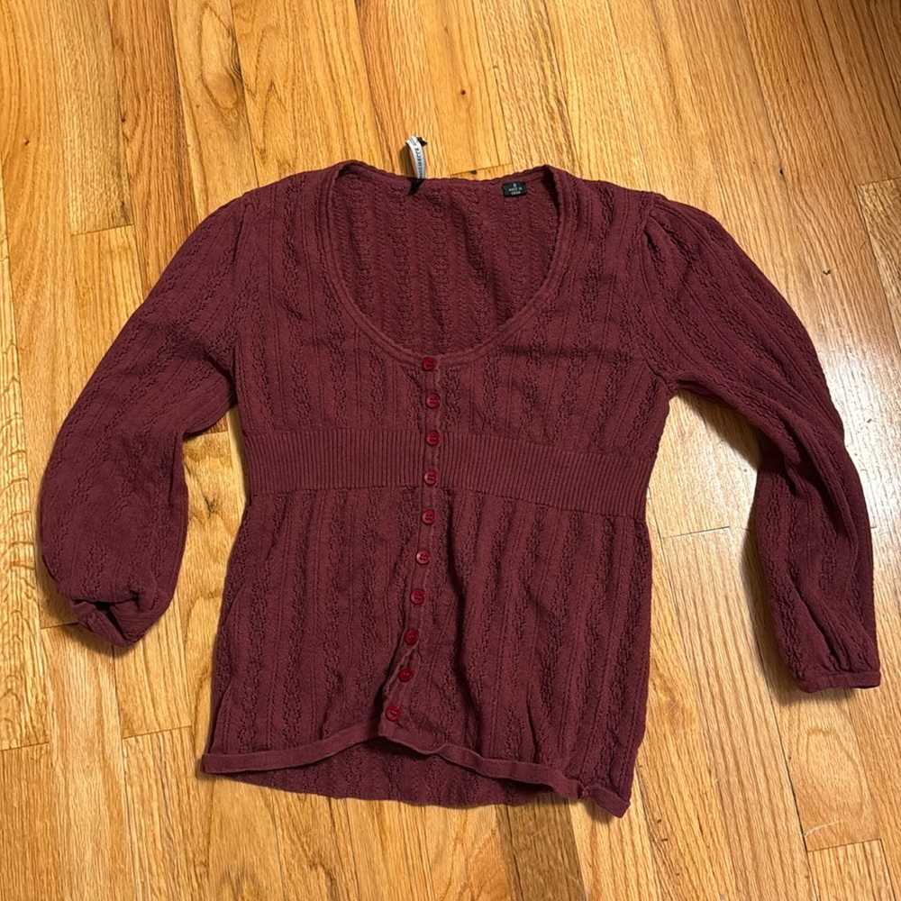 Maroon Sweater Shirt